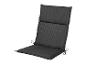 Dunkelgraues Gartenstuhl-Kissen mit Bändern