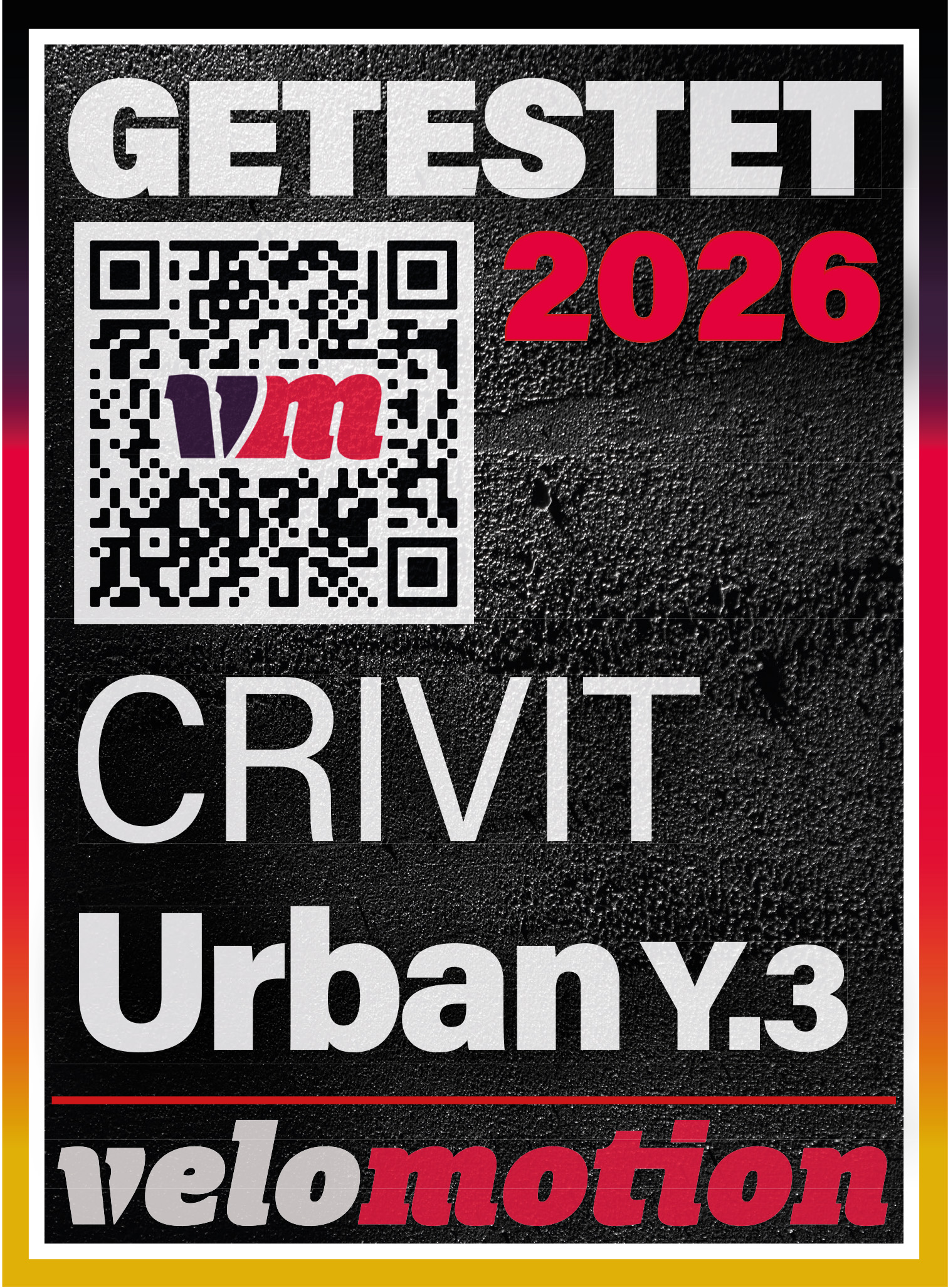 Getestet 2026. CRIVIT Urban Y.3. velomotion.