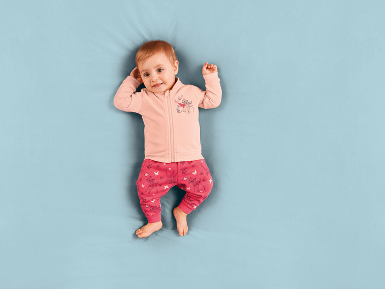 Gehe zu Vollbildansicht: Baby Mädchen Jogginganzug, 2-teilig, mit Baumwolle - Bild 4
