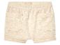 Beige Baby-Shorts aus Baumwolle, mit Gesäßtaschen.