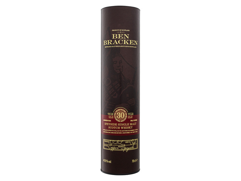 Top-Bewertung Ben Bracken Speyside Single Malt Geschenkbox mit Whisky 41,9% Vol Scotch Jahre 30