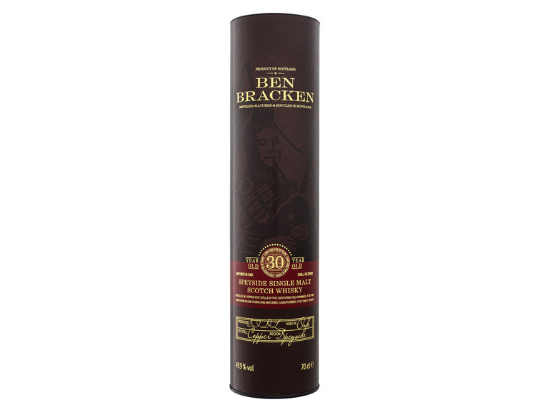 Gehe zu Vollbildansicht: Ben Bracken Speyside Single Malt Scotch Whisky 30 Jahre mit Geschenkbox 41,9% Vol - Bild 3