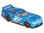 Ein blaues Hot Wheels Dodge Viper Spielzeugauto.