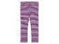 Gestreifte Leggings in Lila und Rosa.