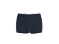 Marineblaue Herren-Boxershorts mit gestreiftem Bund.