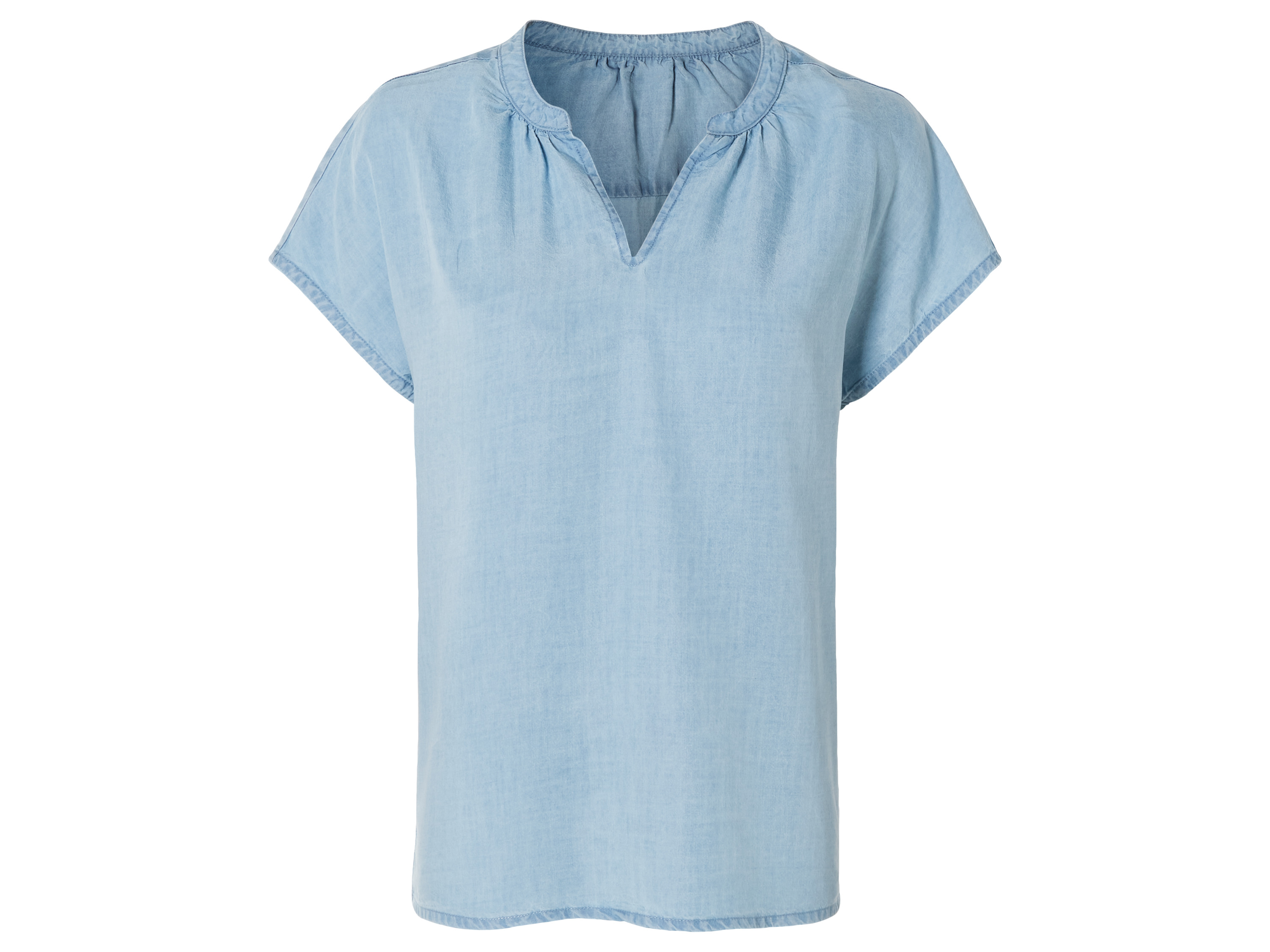 esmara® Damen Blusenshirt (Blau, 42) | 04335747025884
