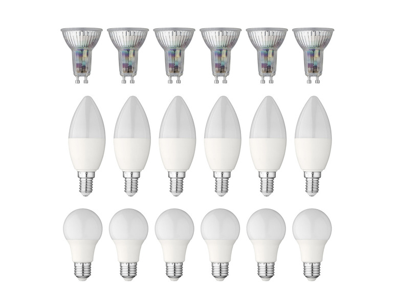 Gehe zu Vollbildansicht: LIVARNO home LED-Leuchtmittel, 6 Stück, GU10 / E14 / E27 - Bild 1