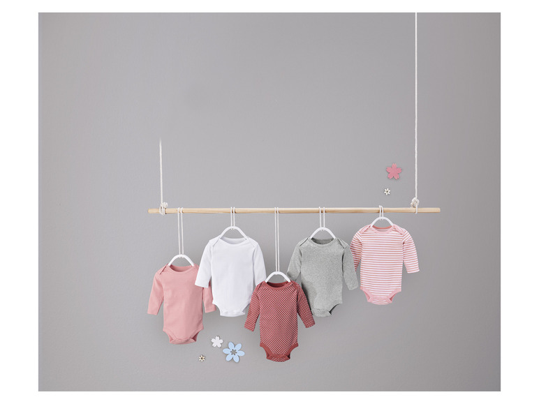 Gehe zu Vollbildansicht: lupilu® Baby Bodies, 5 Stück, aus reiner Bio-Baumwolle - Bild 28