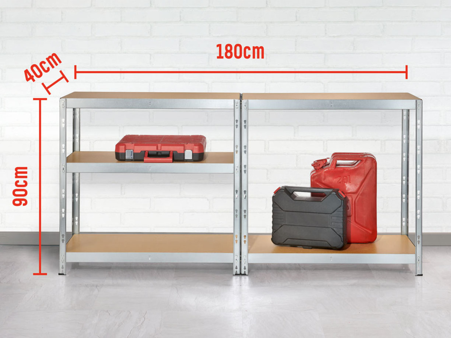 PARKSIDE Schwerlastregal Mit 5 B den 90x180x40 Cm S 