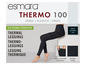 Schwarze Thermo-Leggings von esmara mit gebürstetem Futter.