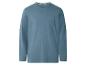 Blaues Langarmshirt mit Brusttasche