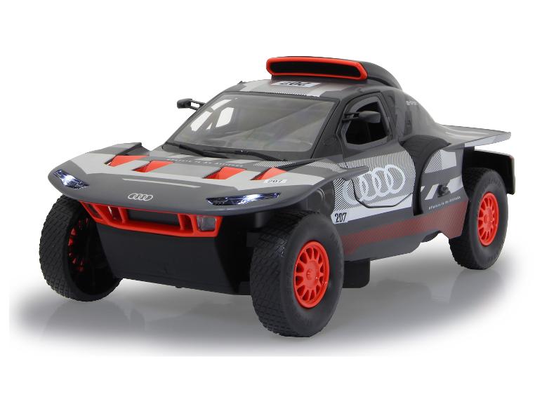 Modell eines Audi e-tron Rennwagens.