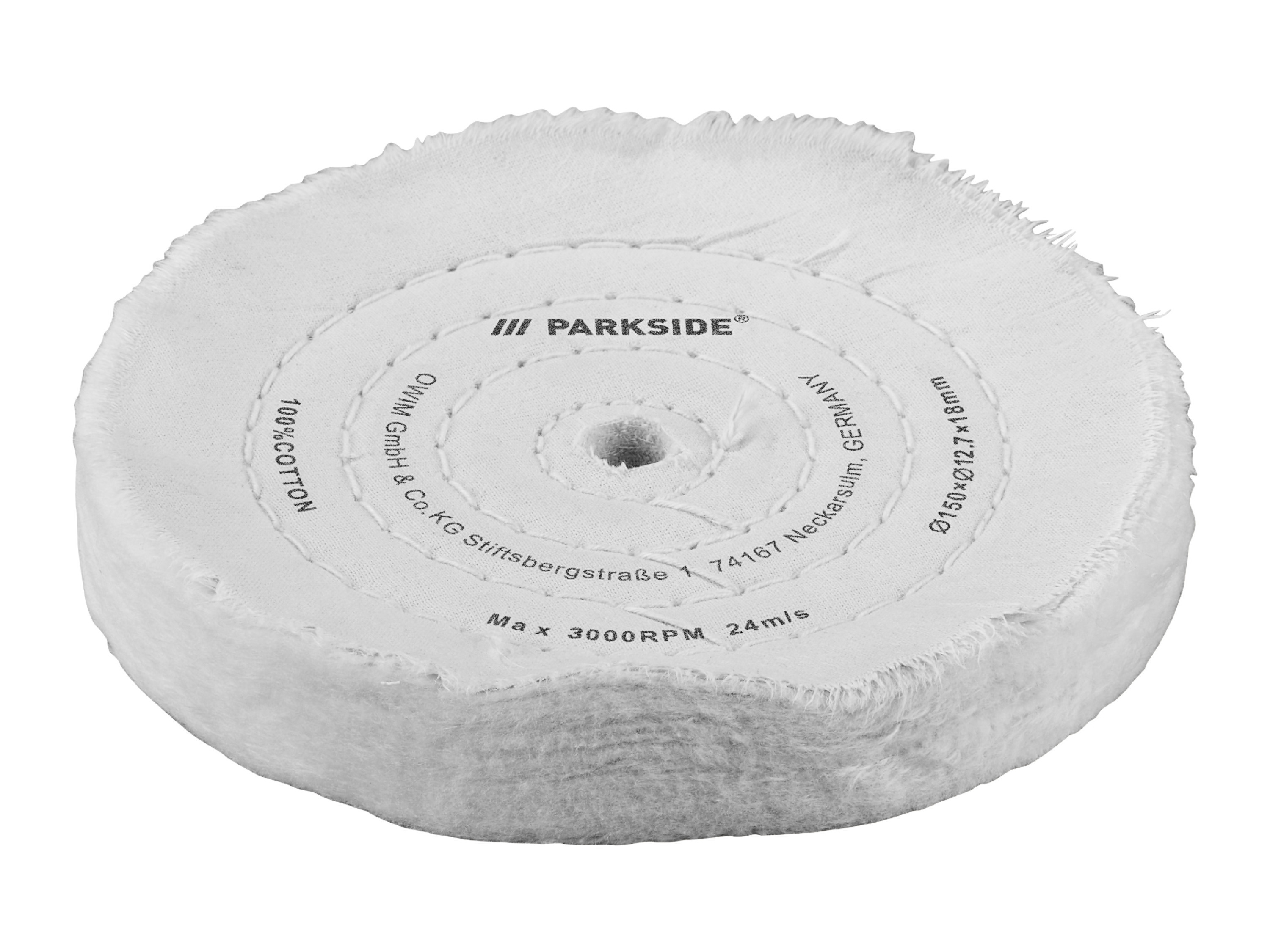 PARKSIDE® Standbandschleifer Zubehör (Baumwoll-Polierscheibe 150 mm)““ | 04335815030475