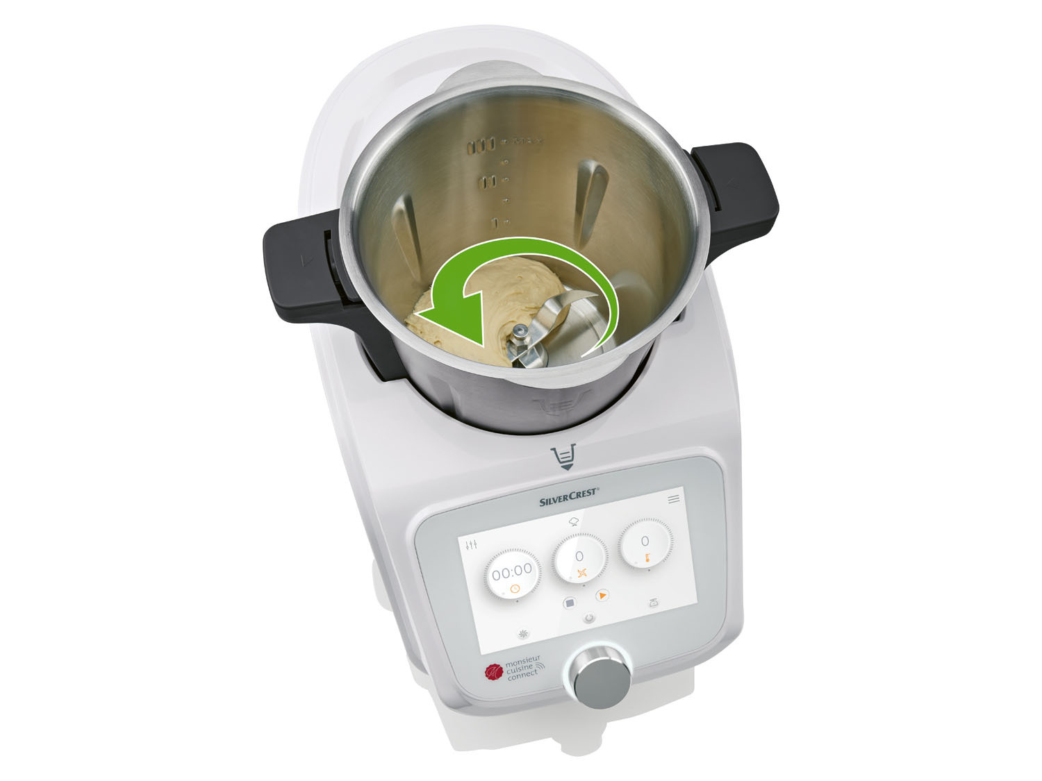 SilverCrest Monsieur Cuisine Connect Küchenmaschine – 1100 W, 11 Funktionen, Mit App & Touchscreen