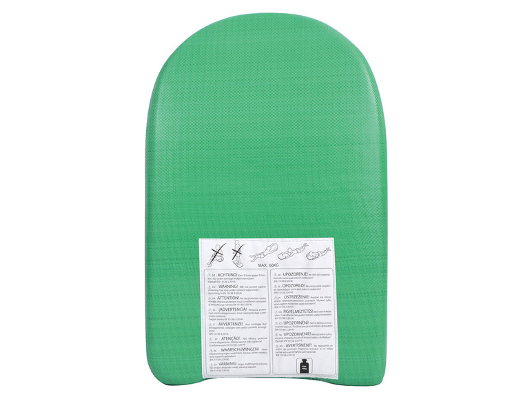 Grünes Bodyboard für Wasserspaß.
