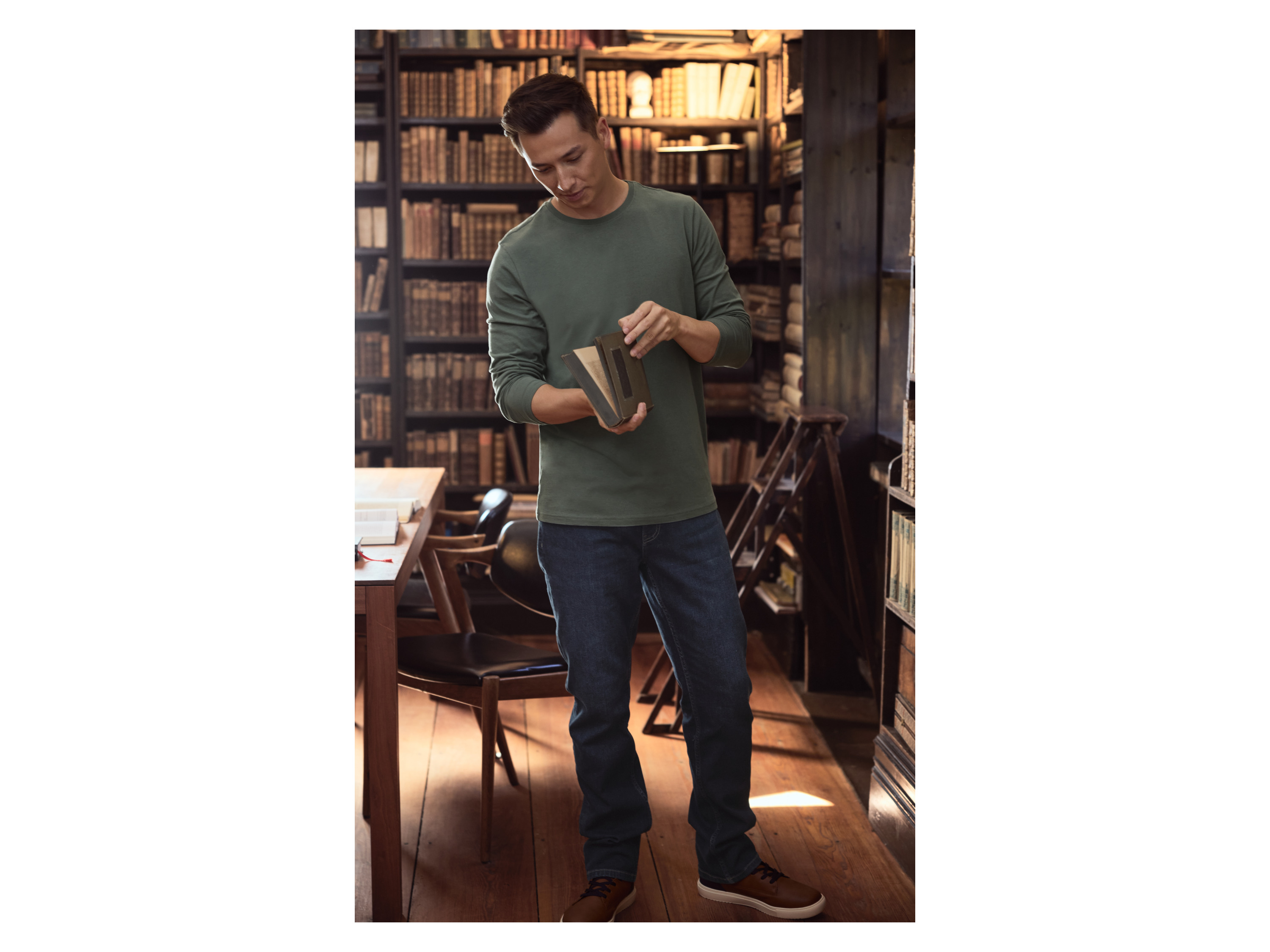 Thumbnail - esmara Men Herren Jeans Straight Fit (Dunkelblau, 52 (36/30))