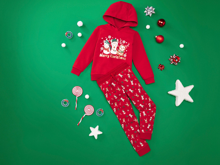 Gehe zu Vollbildansicht: lupilu® Kleinkinder Sweatanzug, 2-tlg. mit Weihnachtsmotiv - Bild 18