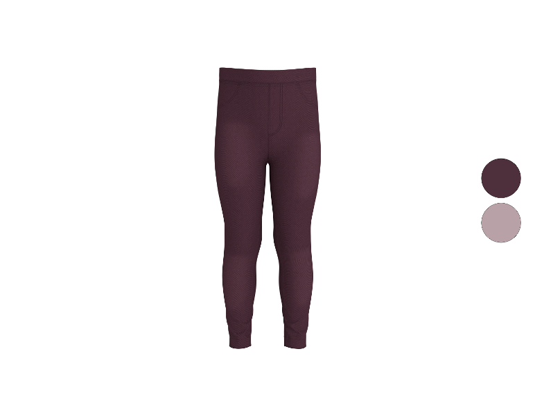 LUPILU® Kinder Thermo-Jeggings in Dunkelrot mit angedeuteten Taschen