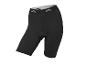 Schwarze Radhose mit grauem Muster am Bund.