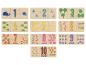 Holzzahlenpuzzles von 1 bis 10 mit thematischen Illustrationen für Kinder.