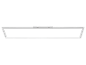 Lange, rechteckige LED-Deckenleuchte im modernen Design.