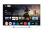 Fernseher mit Startbildschirm, der Filme, Serien und Streaming-Apps anzeigt.