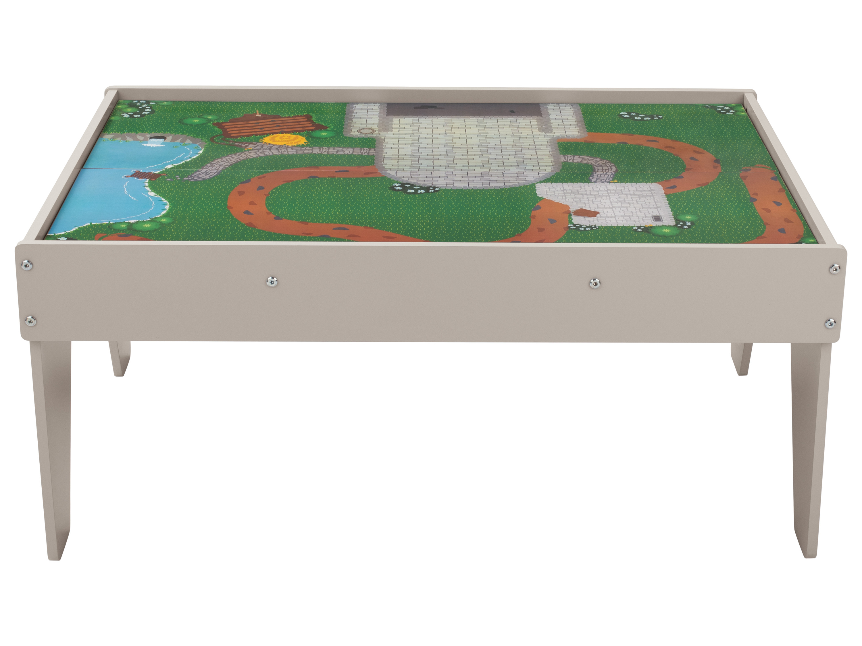 Thumbnail - lupilu® Holzeisenbahn Spieltisch, 100-teilig