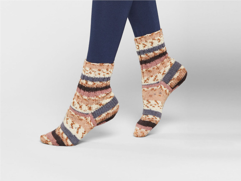 Gehe zu Vollbildansicht: crelando® Klassische Sockenwolle »Anika«, für 2 Paar Socken - Bild 8