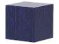 Dunkelblauer Dekowürfel mit Ziegelmuster