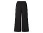 Schwarze weite Hose mit elastischem Bund.