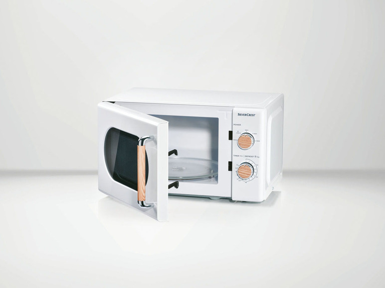 Gehe zu Vollbildansicht: SILVERCREST® Mikrowelle, analog, 700 Watt, Holzdesign - Bild 7