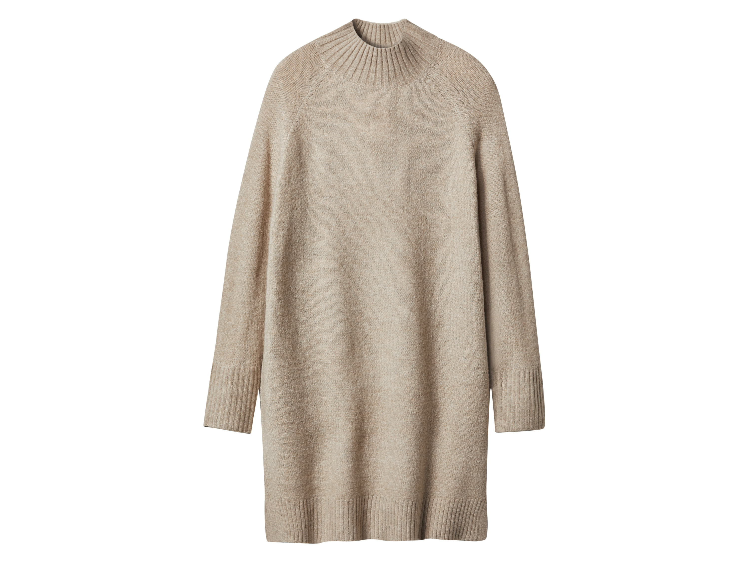 ESMARA® Damen Strickkleid (Beige, S(36/38))