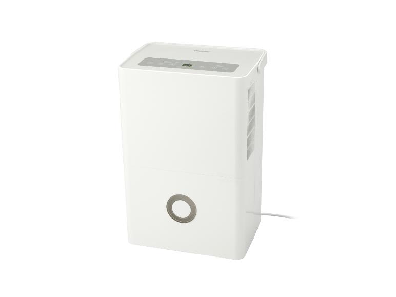 Weißer TRONIC Luftentfeuchter mit Digitalanzeige und Bedienfeld