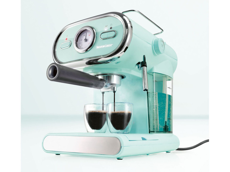 TOOLS Espressomaschine/Siebträger D3 mint Pastell SEM KITCHEN 1100 SILVERCREST®