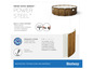 Ein Bestway Power Steel Pool mit Holzoptik und TriTech Technologie.