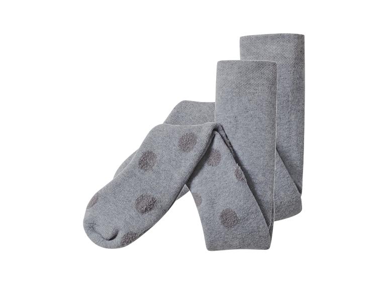 Graue Strumpfhose mit Punkten