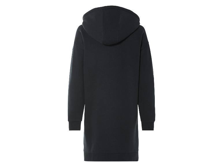 Schwarzes Oversize-Hoodie-Kleid.