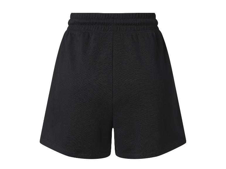 Schwarze Jogging Shorts mit elastischem Bund.
