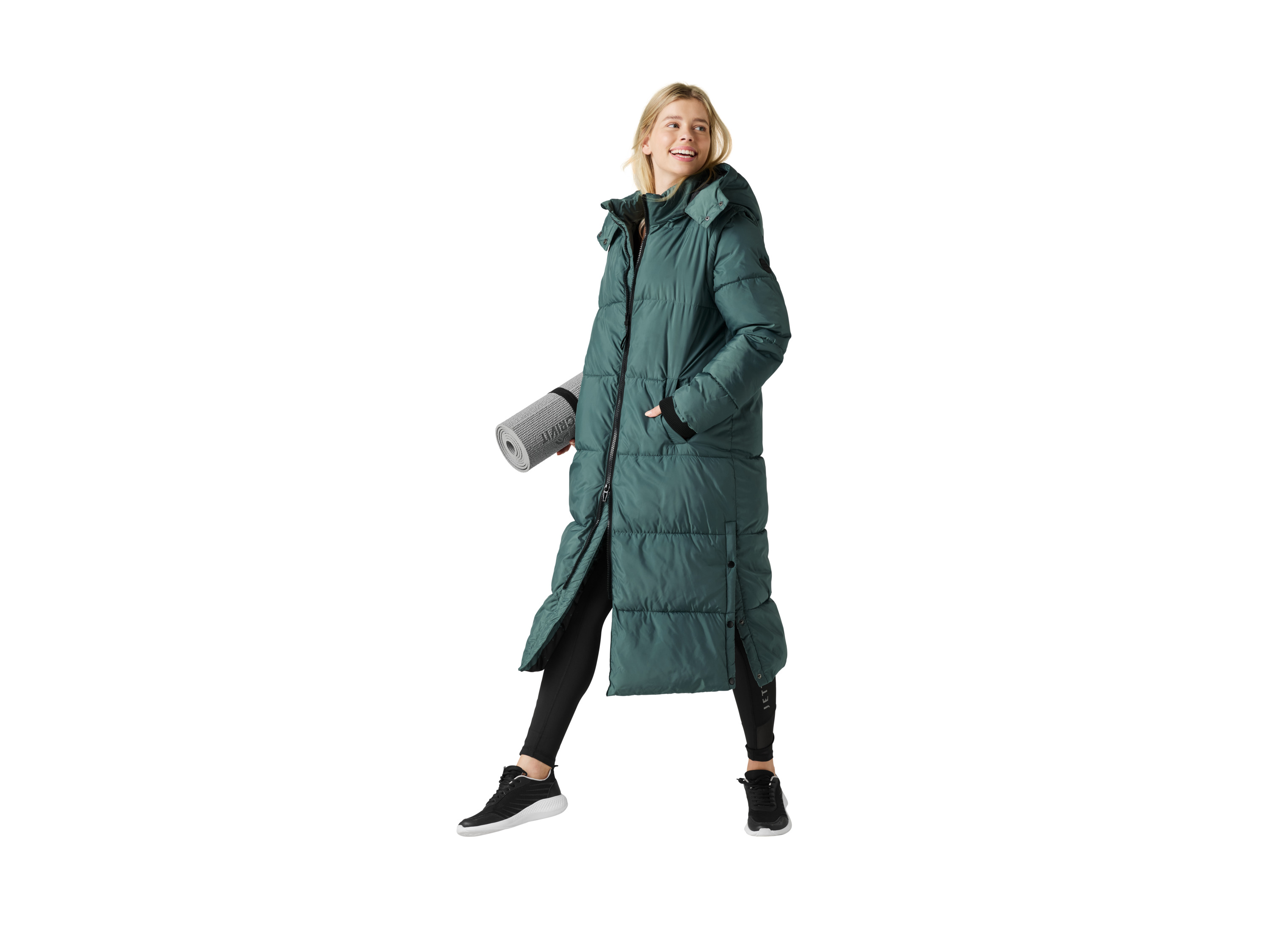CRIVIT BY JETTE SPORT Damen 2-in 1 Steppmantel/-weste (Grün, S(36/38)) – Bild 2 von 4