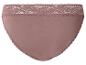 Damen-Slip in Taupe mit Spitzenbesatz