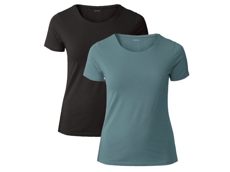 Gehe zu Vollbildansicht: esmara Damen T-Shirts, 2 Stück, mit hohem Baumwollanteil - Bild 7
