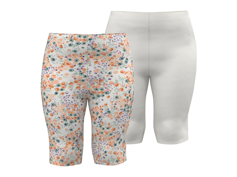 Gehe zu Vollbildansicht: lupilu® Kleinkinder Capri-Leggings, 2 Stück, mit hohem Bio-Baumwollanteil - Bild 7