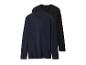 Zwei Langarmshirts, eines marineblau und eines schwarz.