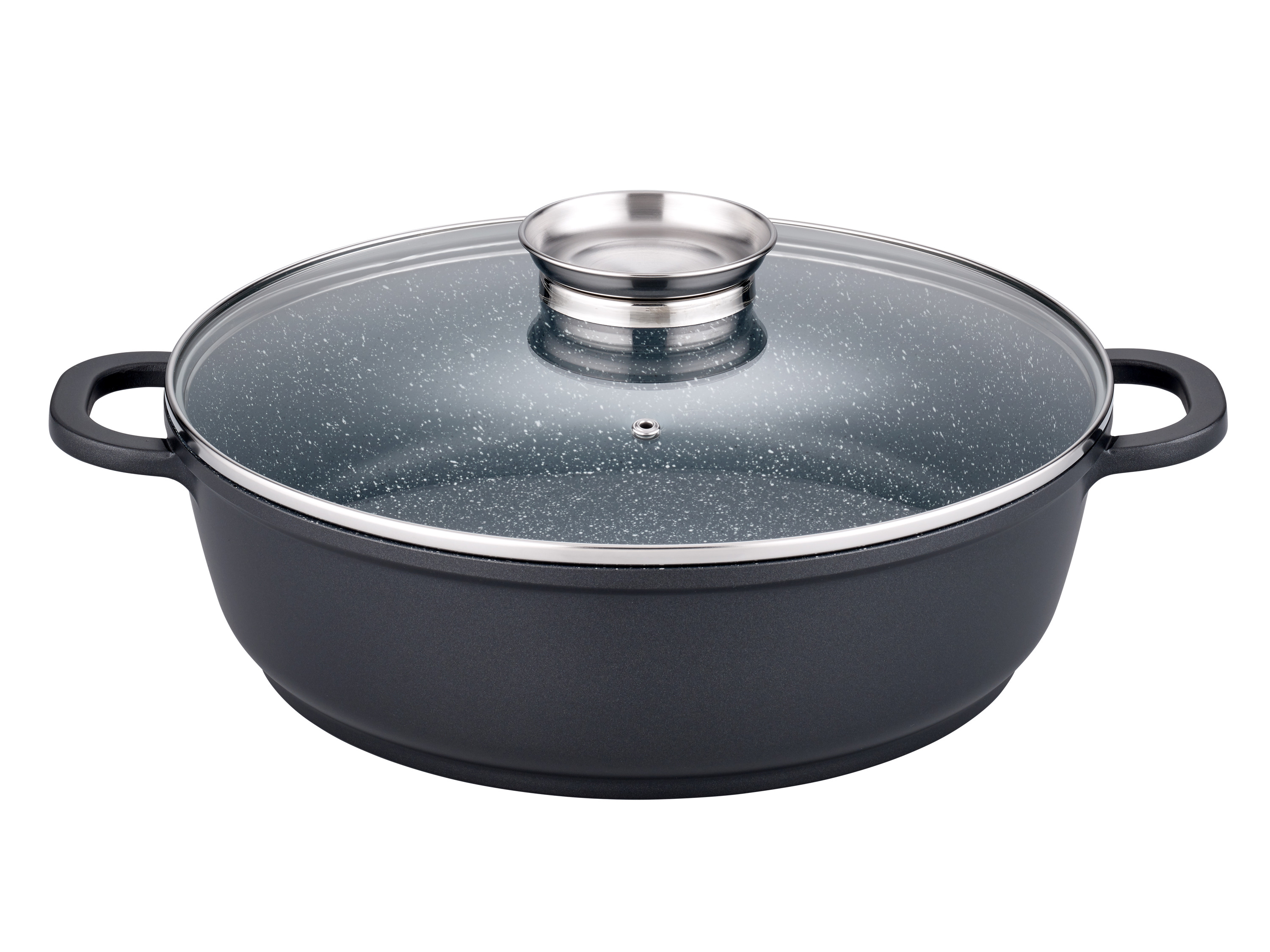 GSW Servierpfanne Gourmet GRANIT mit Aromadeckel (32 cm)