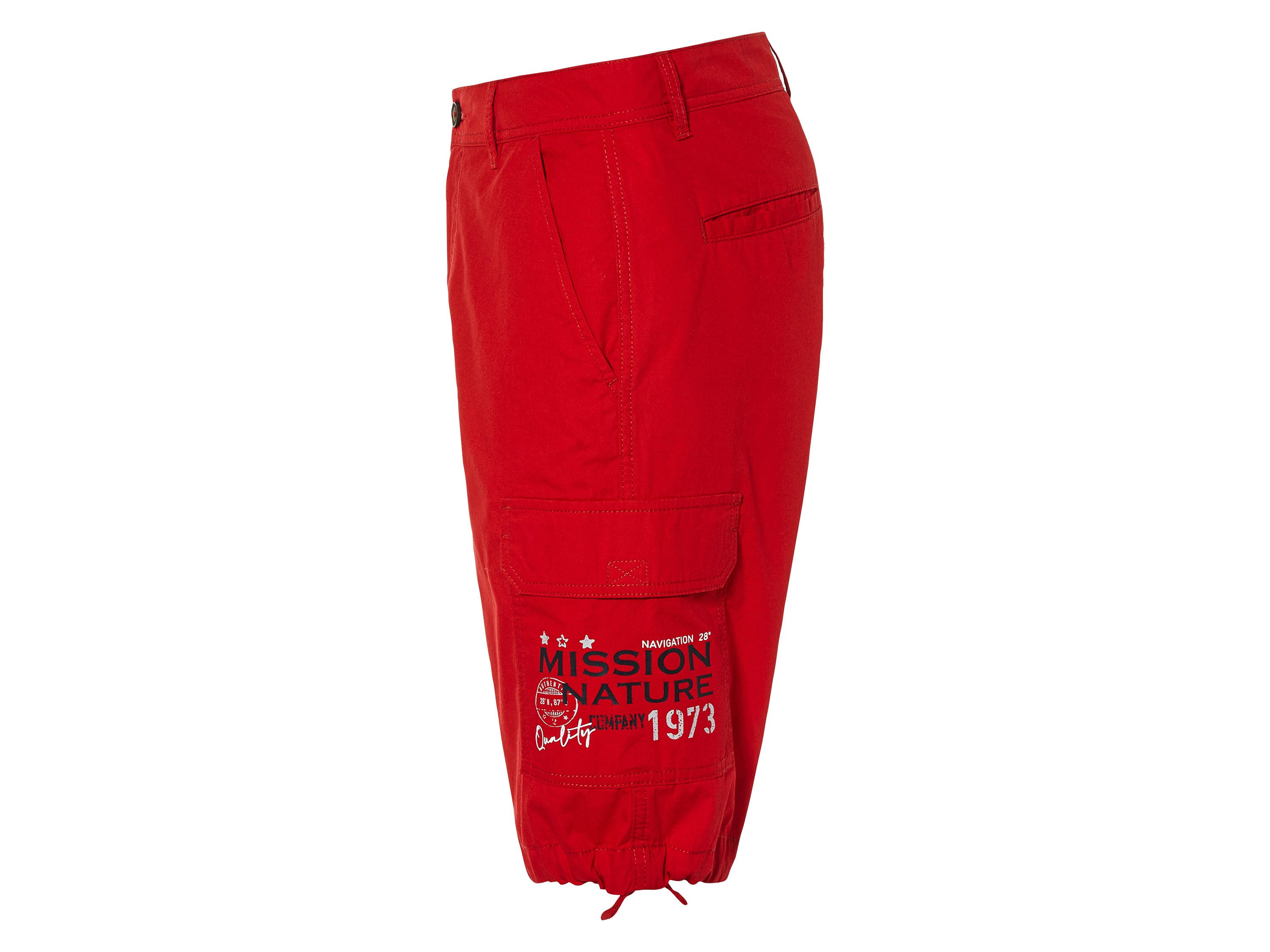 Thumbnail - LIVERGY® Herren Bermuda Cargo (Rot, 56)