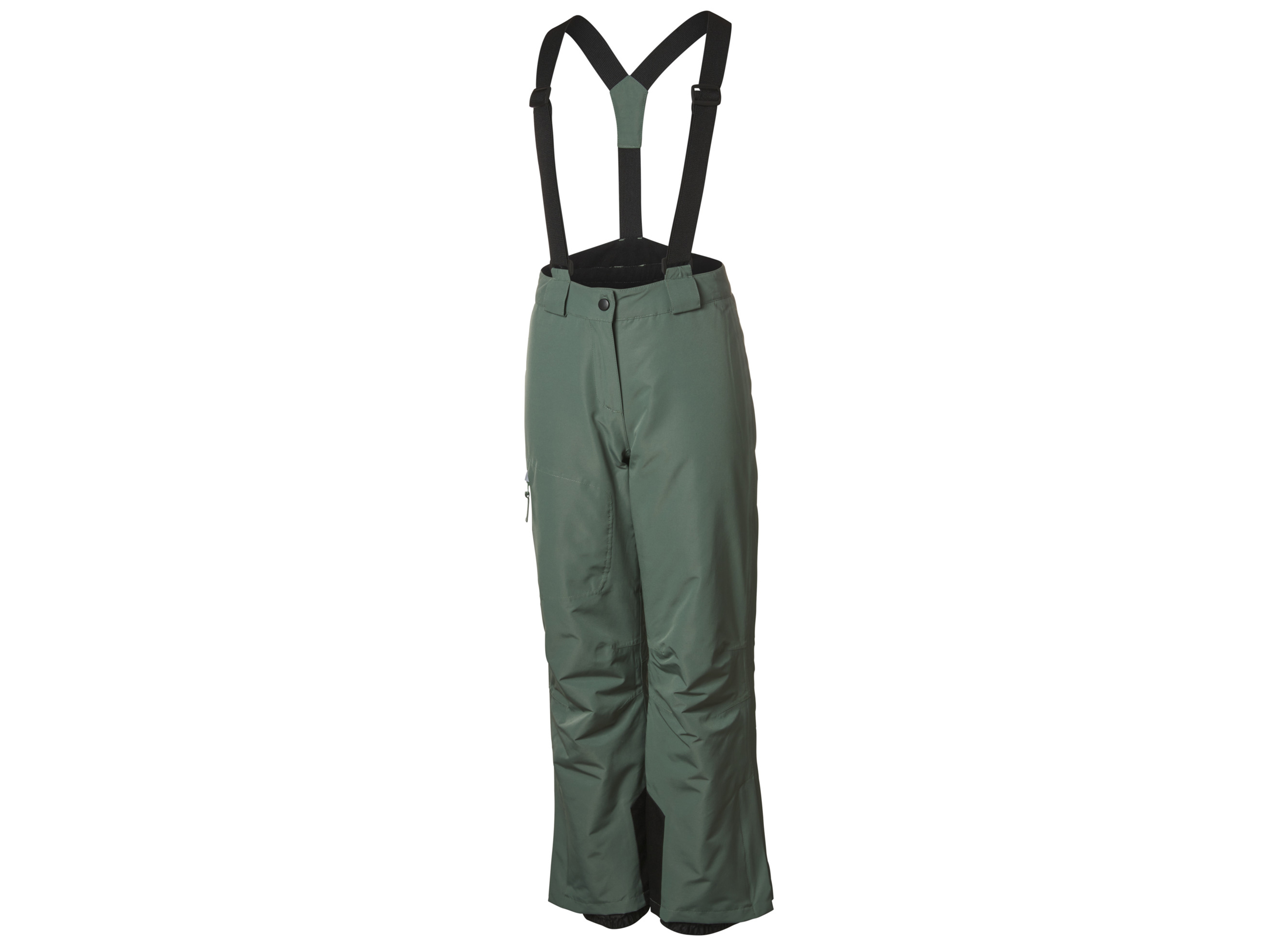 CRIVIT Kinder Mädchen Skihose (Olive, 146/152)““ | Wassersäule des Obermaterials: 3.000 mm Reflektierende Deko-Elemente Bundhose mit verstellbaren und elastischen Hosenträgern Teilelastischer Bund mit Druckknopf und Reißverschluss Erhöhter Nierenschutz Mit seitlicher Reißverschlusstasche Mit praktischem Schneefang und Anti-Rutsch-Gummi am Beinabschluss Verdeckter Reißverschluss an Beinöffnung für einfachen Einstieg in die Skischuhe Mit hochwertigem, recyceltem YKK-Markenreißverschluss Produktmerkmale tabletd Farbe: lila, olive, schwarz Muster: – Detail: reflektierende Deko-Elemente, erhöhter Nierenschutz Funktion: wind- und wasserdicht, mit versiegelten Hauptnähten Schneefang: ja Wassersäule: Wassersäule des Obermaterials: 3.000 mm Material: Obermaterial/Futter: Polyester