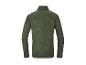 Grünes Herren-Fleece-Oberteil mit langen Ärmeln, Rückansicht