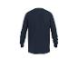 Herren-Langarm-T-Shirt in Marineblau, Rückansicht