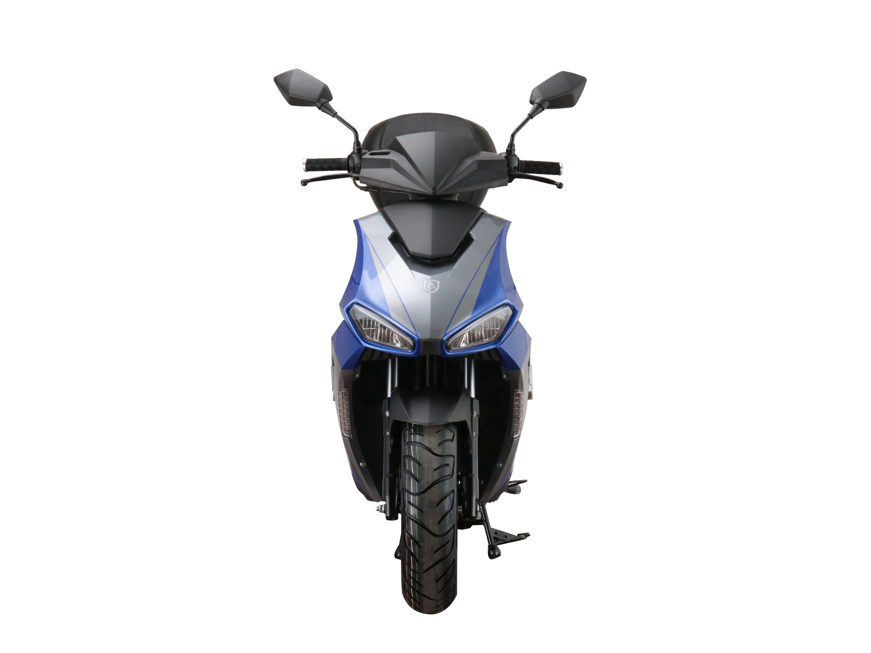 ALPHA MOTORS Motorroller Mustang FI 50 ccm EURO 5 inkl. Topcase (blau-grau, 25 km/h) – Bild 2 von 4