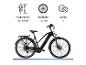 Schwarzes Zündapp Damen E-Trekkingrad Z810 mit technischen Details.